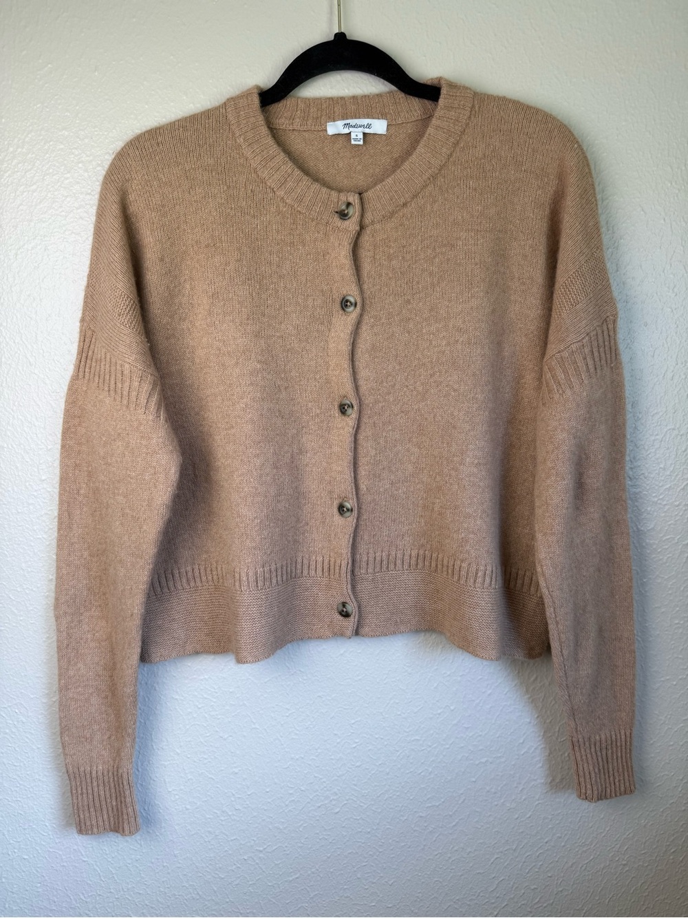 Madewell wool blend cropped cardigan